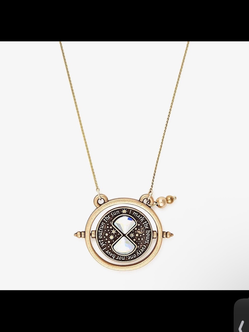 Alex and Ani Harry Potter Time Turner Spinning Necklace